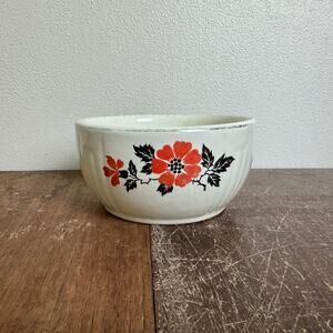 Hall's Superior Kitchenware Red Poppy‎ Pattern Small 5.5" serving nesting bowl
